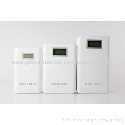 20,000mAh Power Banks with LED Display and LED Light, High-capacity and Dual USB Ports
